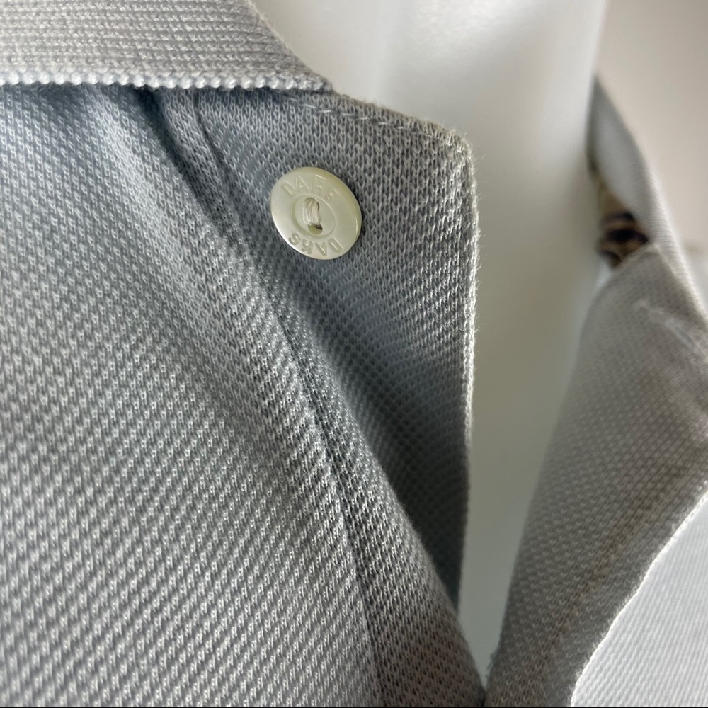 DAKS Men's Accent Polo Size L, Light Gray